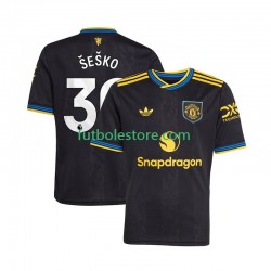 Tercera Equipación del Manchester United Benjamin Sesko 30 2025-2026 Manga Corta para Hombre