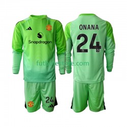 Cuarta Equipación del Manchester United Portero Andre Onana 24 2025-2026 ML para Niño (Camiseta y pantalón) Cuarta Equipación del Manchester United Portero Andre Onana 24 2025-2026 ML para Niño (Camiseta y pantalón)
