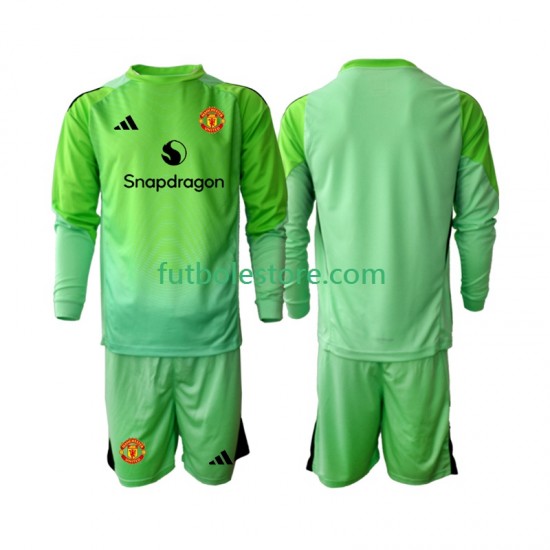 Cuarta Equipación del Manchester United Portero 2025-2026 ML para Niño (Camiseta y pantalón)