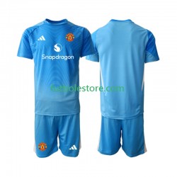 Primera Equipación del Manchester United Portero 2025-2026 Manga Corta para Niño (Camiseta y pantalón)