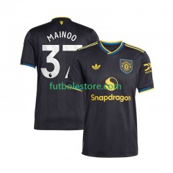 Tercera Equipación del Manchester United Kobbie Mainoo 37 2025-2026 Manga Corta para Hombre