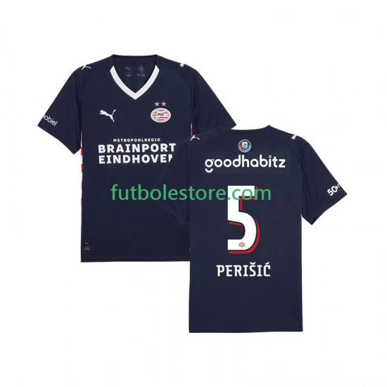 Segunda Equipación del PSV Eindhoven Ivan Perisic 5 2025-2026 Manga Corta para Hombre
