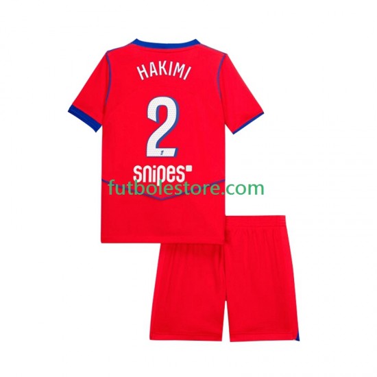 Tercera Equipación del Paris Saint-Germain Achraf Hakimi 2 2025-2026 Manga Corta para Niño (Camiseta y pantalón) Tercera Equipación del Paris Saint-Germain Achraf Hakimi 2 2025-2026 Manga Corta para Niño (Camiseta y pantalón)