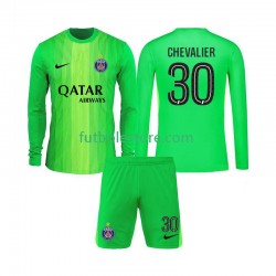 Segunda Equipación del Paris Saint-Germain Portero Lucas Chevalier 30 2025-2026 ML para Niño (Camiseta y pantalón)
