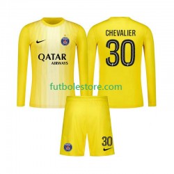 Tercera Equipación del Paris Saint-Germain Portero Lucas Chevalier 30 2025-2026 ML para Niño (Camiseta y pantalón)