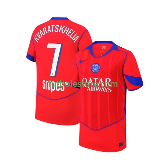 Tercera Equipación del Paris Saint-Germain Khvicha Kvaratskhelia 7 2025-2026 Manga Corta para Hombre Tercera Equipación del Paris Saint-Germain Khvicha Kvaratskhelia 7 2025-2026 Manga Corta para Hombre