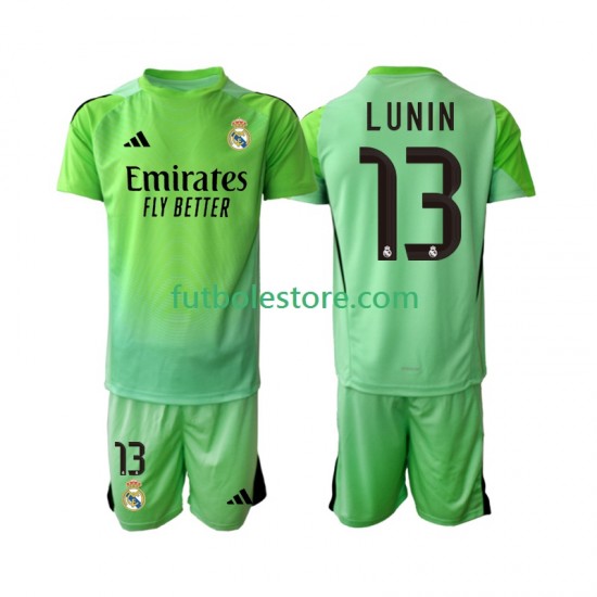 Segunda Equipación del Real Madrid Portero Andriy Lunin 13 2025-2026 Manga Corta para Niño (Camiseta y pantalón) Segunda Equipación del Real Madrid Portero Andriy Lunin 13 2025-2026 Manga Corta para Niño (Camiseta y pantalón)
