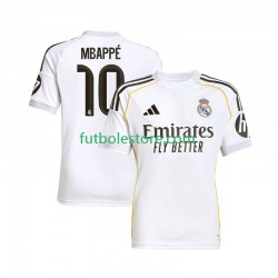 Primera Equipación del Real Madrid Kylian Mbappe 10 2025-2026 Manga Corta para Hombre