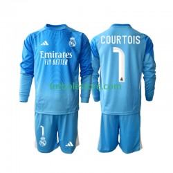Primera Equipación del Real Madrid Thibaut Courtois 1 2025-2026 ML para Niño (Camiseta y pantalón)