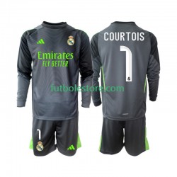 Tercera Equipación del Real Madrid Thibaut Courtois 1 2025-2026 ML para Niño (Camiseta y pantalón)
