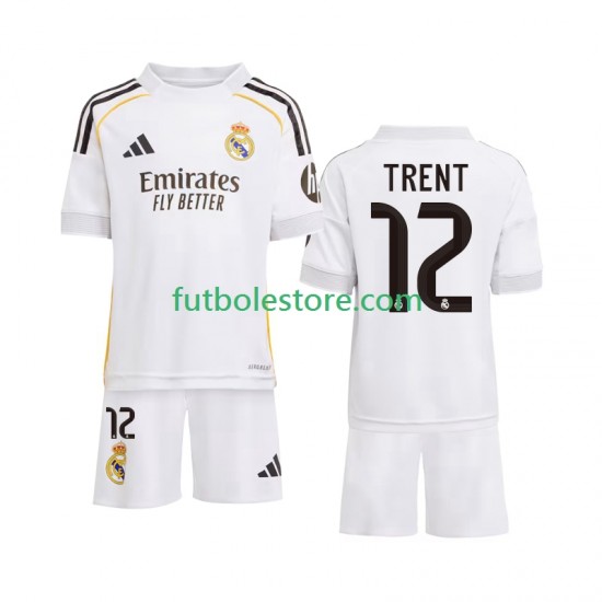 Primera Equipación del Real Madrid Trent Alexander-Arnold 12 2025-2026 Manga Corta para Niño (Camiseta y pantalón) Primera Equipación del Real Madrid Trent Alexander-Arnold 12 2025-2026 Manga Corta para Niño (Camiseta y pantalón)