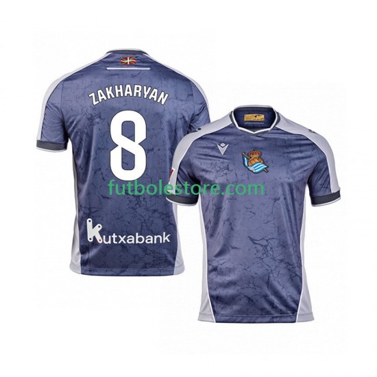 Segunda Equipación del Real Sociedad Arsen Zakharyan 8 2025-2026 Manga Corta para Hombre