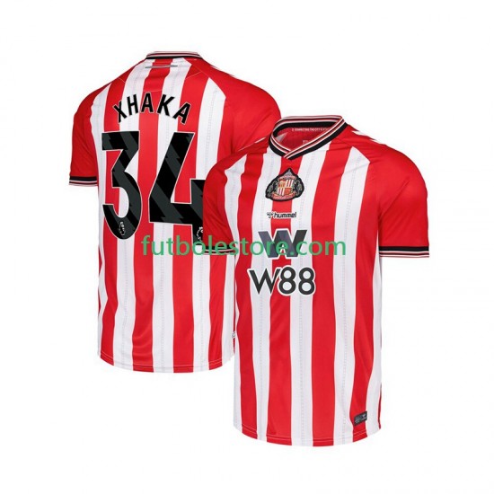 Primera Equipación del Sunderland Granit Xhaka 34 2025-2026 Manga Corta para Hombre Primera Equipación del Sunderland Granit Xhaka 34 2025-2026 Manga Corta para Hombre