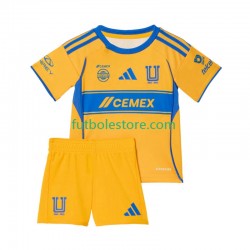 Primera Equipación del Tigres UANL 2025-2026 Manga Corta para Niño (Camiseta y pantalón)