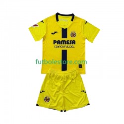 Primera Equipación del Villarreal CF 2025-2026 Manga Corta para Niño (Camiseta y pantalón)