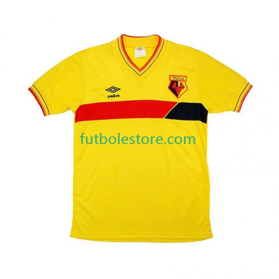 Primera Equipación del Watford Retro 1985 Manga Corta para Hombre Primera Equipación del Watford Retro 1985 Manga Corta para Hombre