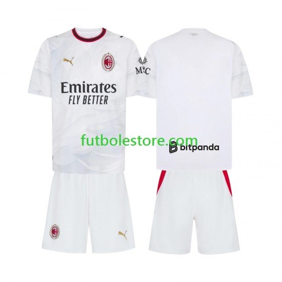 Segunda Equipación del AC Milan 2026-2027 Manga Corta para Niño (Camiseta y pantalón)