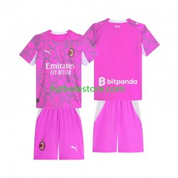 Segunda Equipación del AC Milan Portero 2026-2027 Manga Corta para Niño (Camiseta y pantalón)