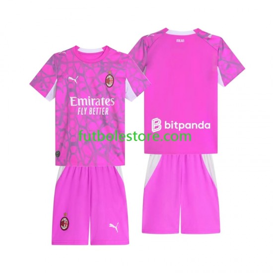 Segunda Equipación del AC Milan Portero 2026-2027 Manga Corta para Niño (Camiseta y pantalón)