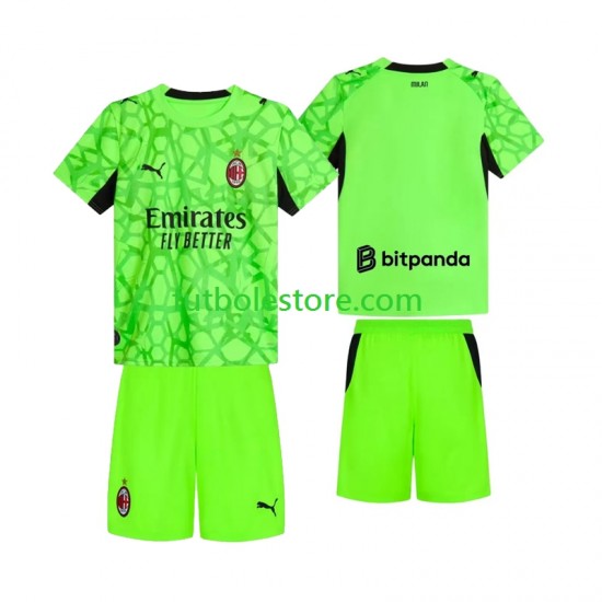 Tercera Equipación del AC Milan Portero 2026-2027 Manga Corta para Niño (Camiseta y pantalón)