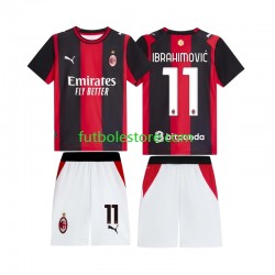 Primera Equipación del AC Milan Ibrahimovic 11 2026-2027 Manga Corta para Niño (Camiseta y pantalón)