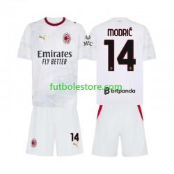 Segunda Equipación del AC Milan Luka Modric 14 2026-2027 Manga Corta para Niño (Camiseta y pantalón)