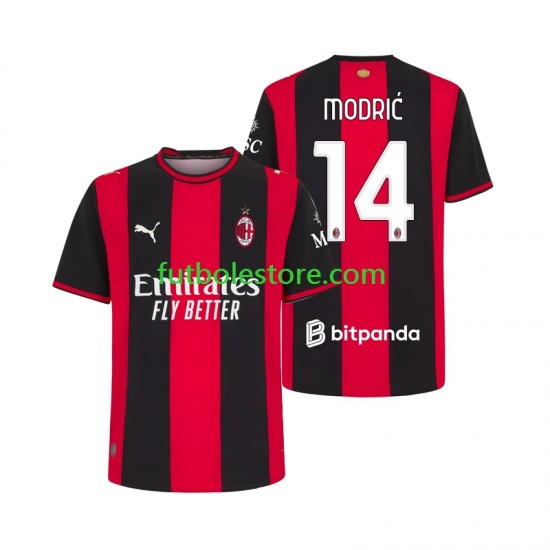 Primera Equipación del AC Milan Luka Modric 14 2026-2027 Manga Corta para Hombre