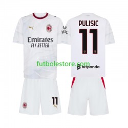 Segunda Equipación del AC Milan Pulisic 11 2026-2027 Manga Corta para Niño (Camiseta y pantalón)