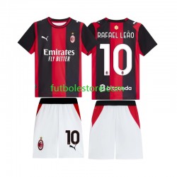 Primera Equipación del AC Milan Rafael Leao 10 2026-2027 Manga Corta para Niño (Camiseta y pantalón)
