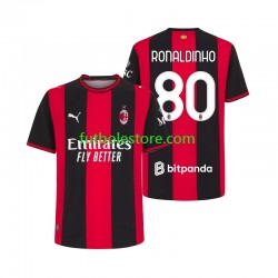 Primera Equipación del AC Milan Ronaldinho 80 2026-2027 Manga Corta para Hombre