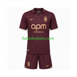 Segunda Equipación del AS Monaco 2026-2027 Manga Corta para Niño (Camiseta y pantalón)
