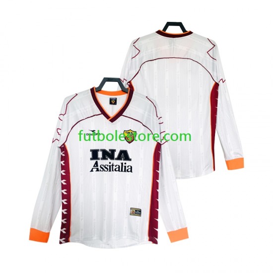 Segunda Equipación del AS Roma Retro 1999 2000 ML para Hombre