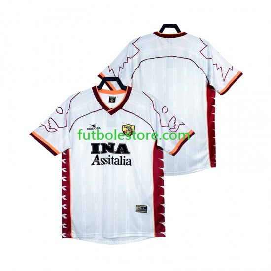 Segunda Equipación del AS Roma Retro 1999 2000 Manga Corta para Hombre