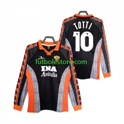 Tercera Equipación del AS Roma Totti 10 Retro 1998 1999 ML para Hombre