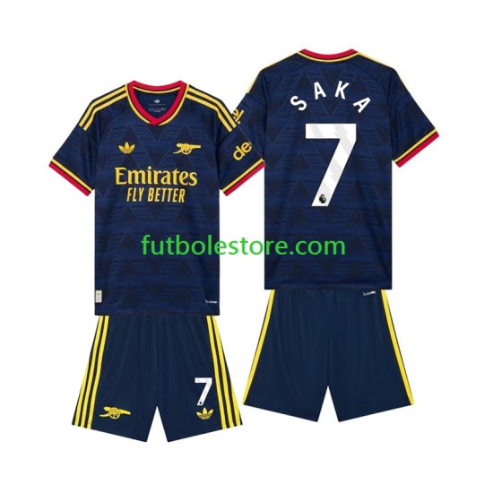 Segunda Equipación del Arsenal Bukayo Saka 7 2026-2027 Manga Corta para Niño (Camiseta y pantalón)
