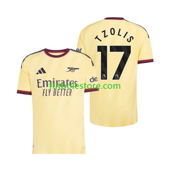 Tercera Equipación del Arsenal Christos Tzolis 17 2026-2027 Manga Corta para Hombre