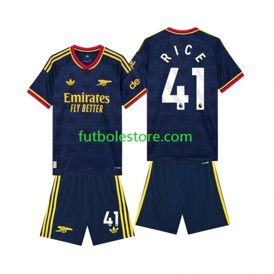 Segunda Equipación del Arsenal Declan Rice 41 2026-2027 Manga Corta para Niño (Camiseta y pantalón)