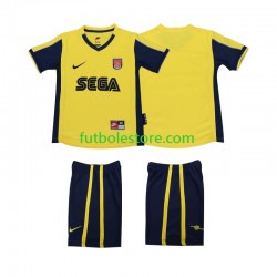 Segunda Equipación del Arsenal Retro 2000 2001 Manga Corta para Niño (Camiseta y pantalón)