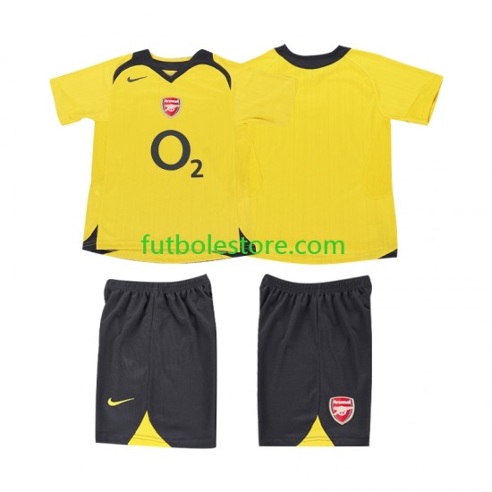 Segunda Equipación del Arsenal Retro 2005 2006 Manga Corta para Niño (Camiseta y pantalón)