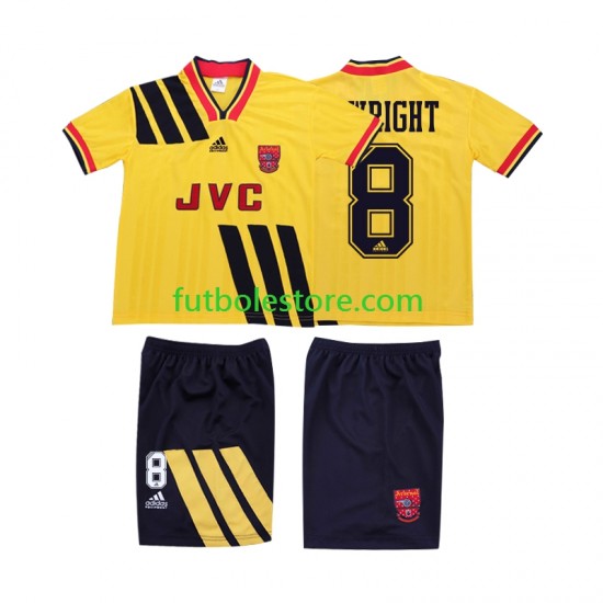 Segunda Equipación del Arsenal WRIGHT 8 Retro 1993 1994 Manga Corta para Niño (Camiseta y pantalón)