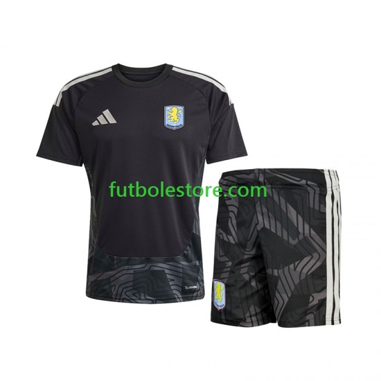 Segunda Equipación del Aston Villa Portero 2026-2027 Manga Corta para Niño (Camiseta y pantalón)