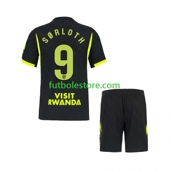 Segunda Equipación del Atlético Madrid Alexander Sorloth 9 2026-2027 Manga Corta para Niño (Camiseta y pantalón)