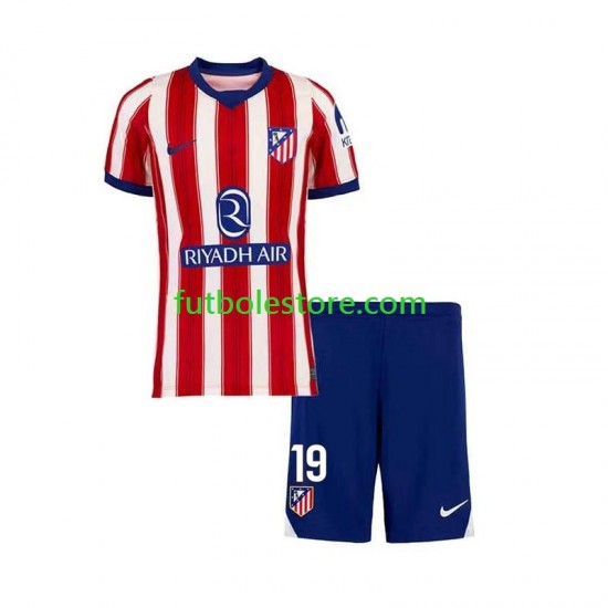 Primera Equipación del Atlético Madrid Julian Alvarez 19 2026-2027 Manga Corta para Niño (Camiseta y pantalón)