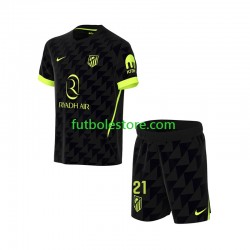 Segunda Equipación del Atlético Madrid Obed Vargas 21 2026-2027 Manga Corta para Niño (Camiseta y pantalón)
