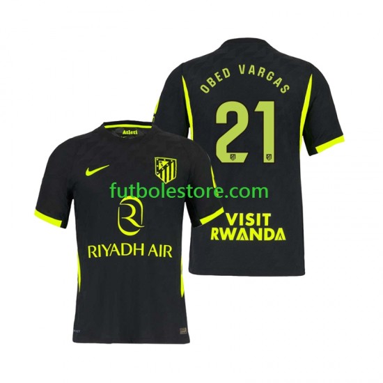 Segunda Equipación del Atlético Madrid Obed Vargas 21 2026-2027 Manga Corta para Hombre