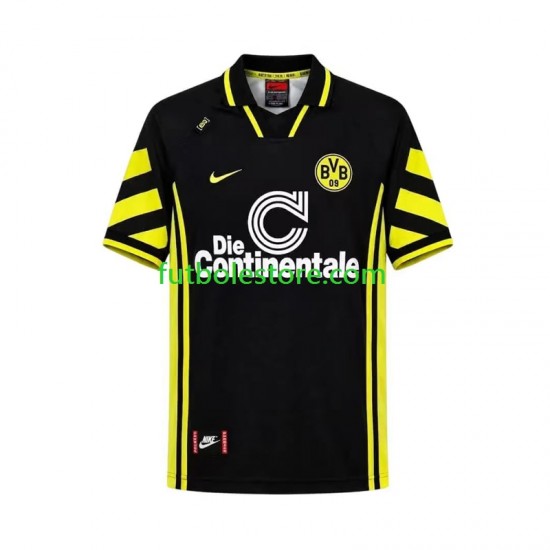 Segunda Equipación del Borussia Dortmund Retro 1996 Manga Corta para Hombre