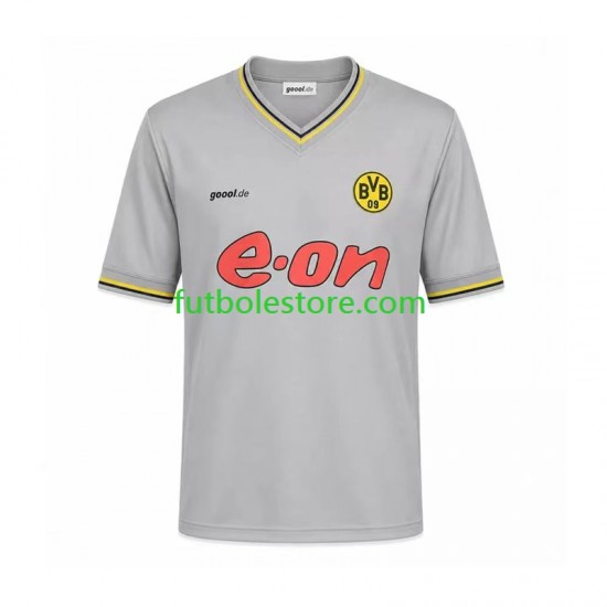 Segunda Equipación del Borussia Dortmund Retro 2002 Manga Corta para Hombre