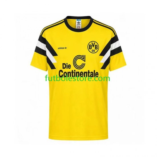 Primera Equipación del Borussia Dortmund Retro 1989 Manga Corta para Hombre