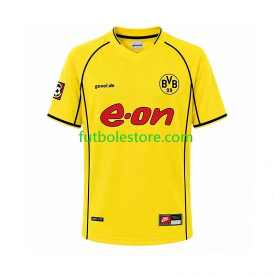 Primera Equipación del Borussia Dortmund Retro 2002 Manga Corta para Hombre