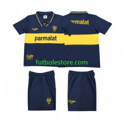 Primera Equipación del CA Boca Juniors Retro 1993 1995 Manga Corta para Niño (Camiseta y pantalón)